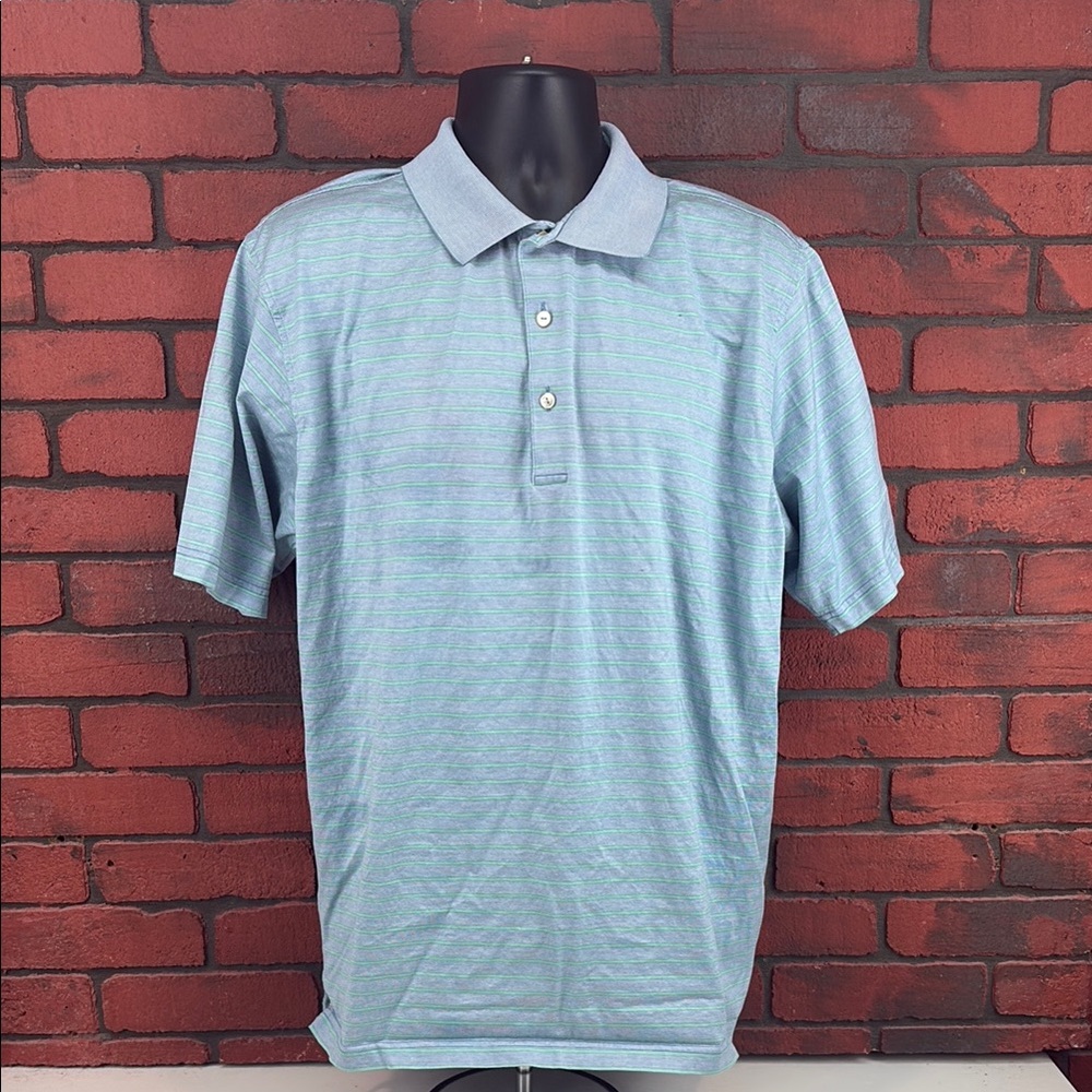 Peter Millar Shirt Mens XL Polo Stripes